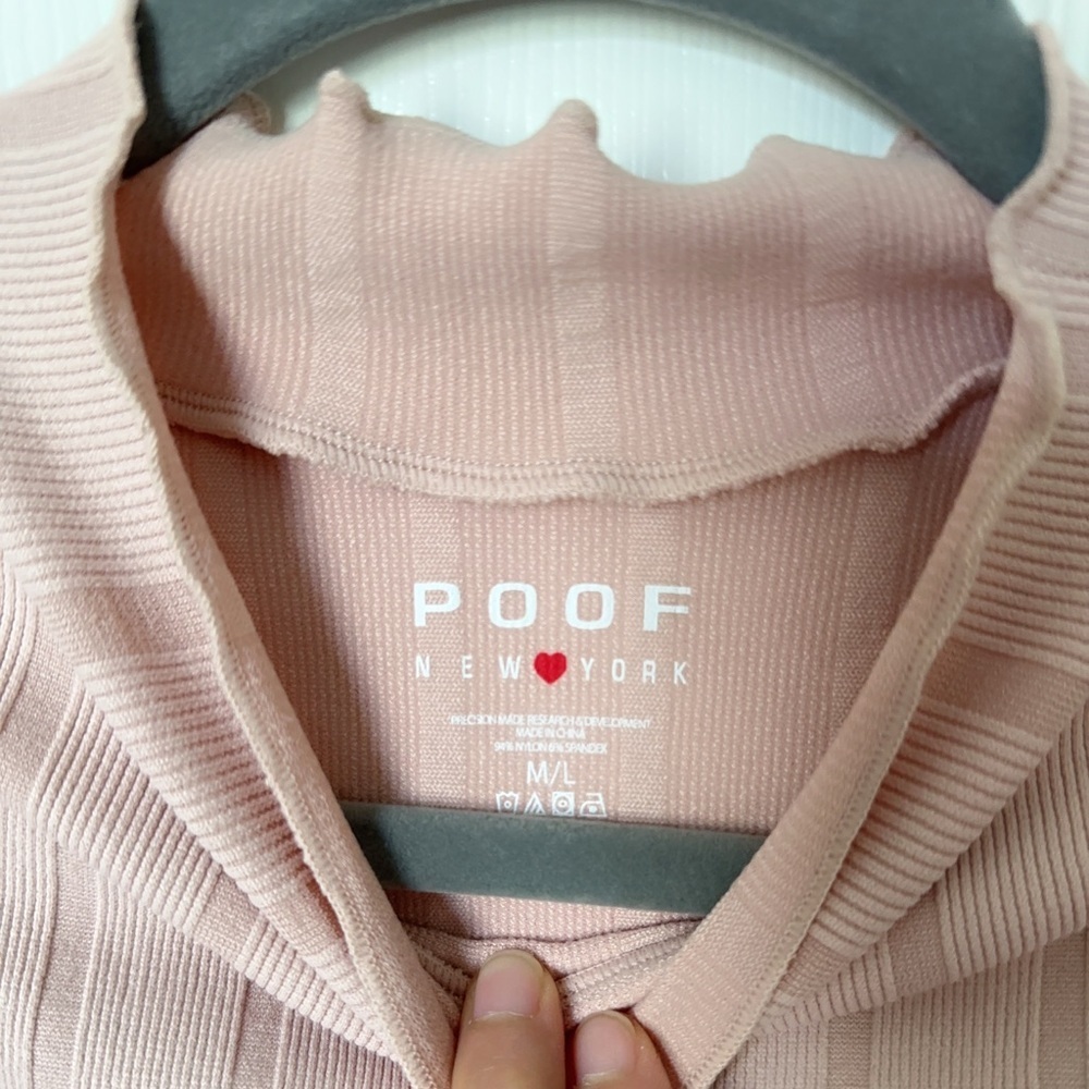 Pink Ribbed Crop Tank Top - Picture 5 of 7